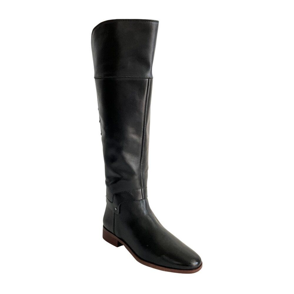 Franco Sarto Roxanna Studded Riding Boots Black 7